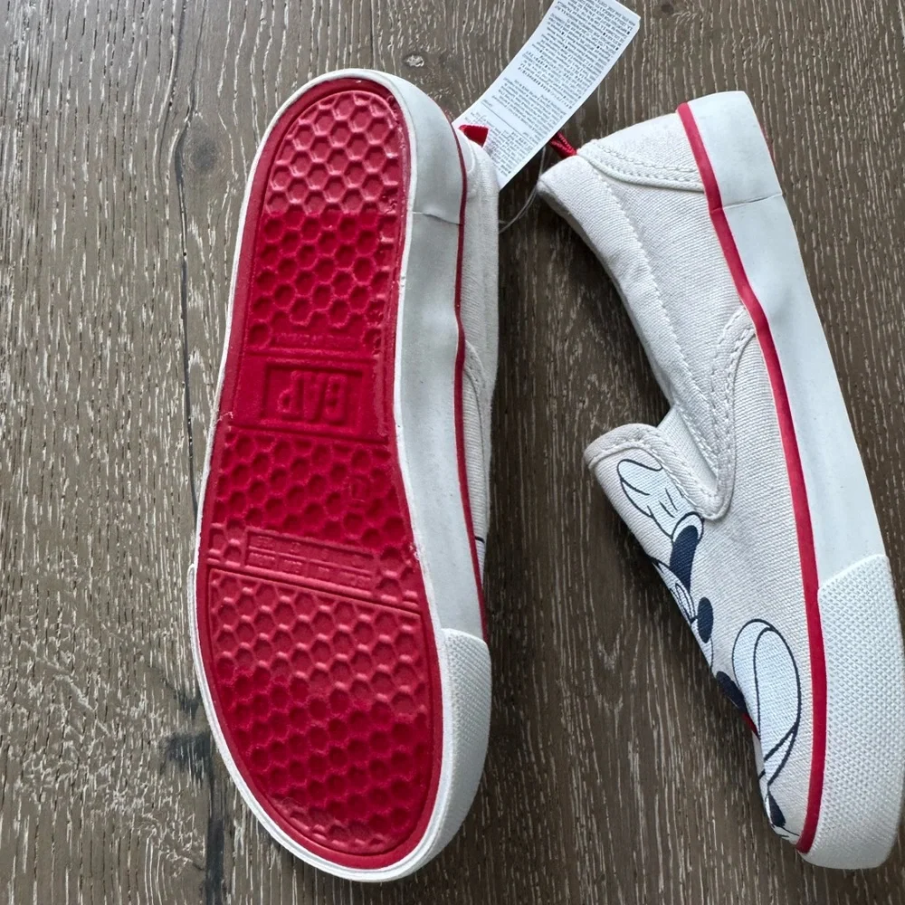 Baby Gap Mickey Mouse canvas slip-on shoes